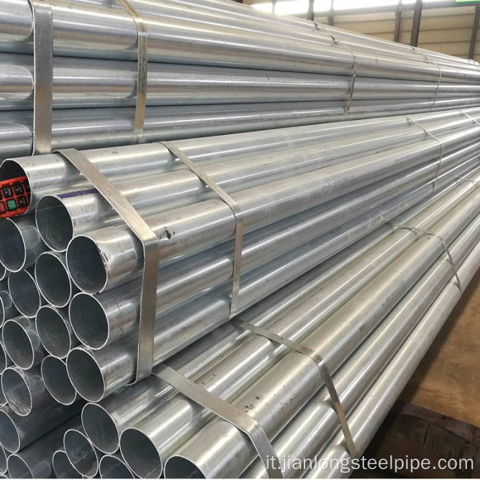 Tubo di zincato in acciaio a carbonio tubolare